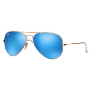 Gafas de sol metálicas Ban Aviator Flash Lenses - - Lentes azules flashes