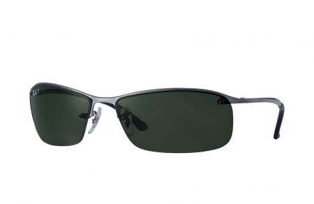 Eliminar Huérfano deseable Gafas de sol RayBan ® RB3183 - Montura semi al aire gris- Lentes  polarizadas verdes clásicas G15