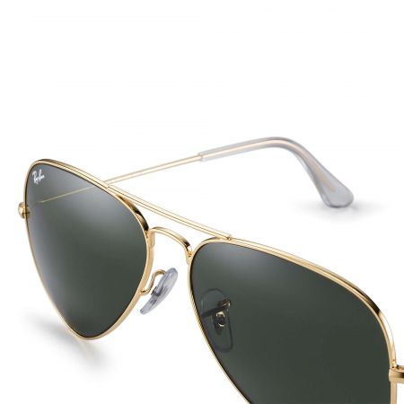 Juventud Sollozos Con fecha de Gafas de sol metálicas Ray Ban ® RB3025 Aviator Classic - Montura dorada -  Lentes verdes clásicas G15