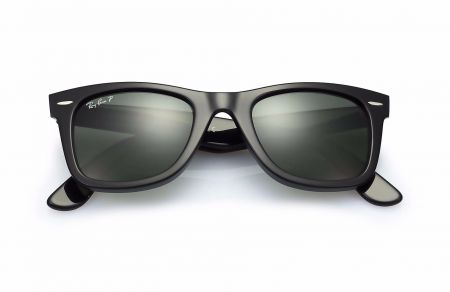 Gafas de sol de pasta Rayban ® RB2140 Original Wayfarer Classic - Montura negra Lentes polarizadas verdes