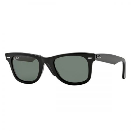Gafas de sol de pasta Rayban ® RB2140 Original Wayfarer Classic - Montura negra Lentes polarizadas verdes