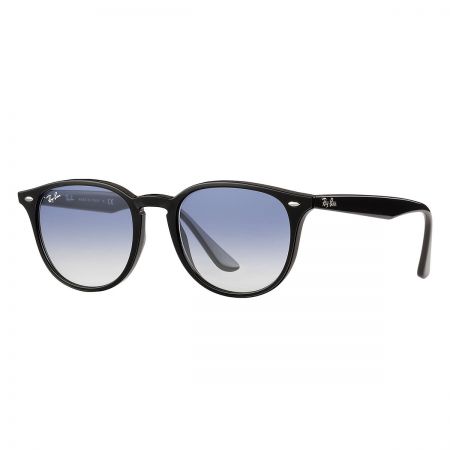 recoger Jarra regla Gafas de sol de pasta RayBan RB4259 - Montura negra mate - Lentes azul  claro degradada