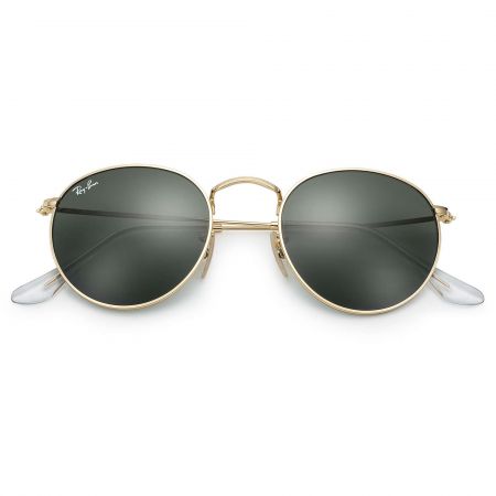 Gafas de sol metálicas ® RB3447 Round Metal - Montura dorada - Lentes verdes clásicas G15